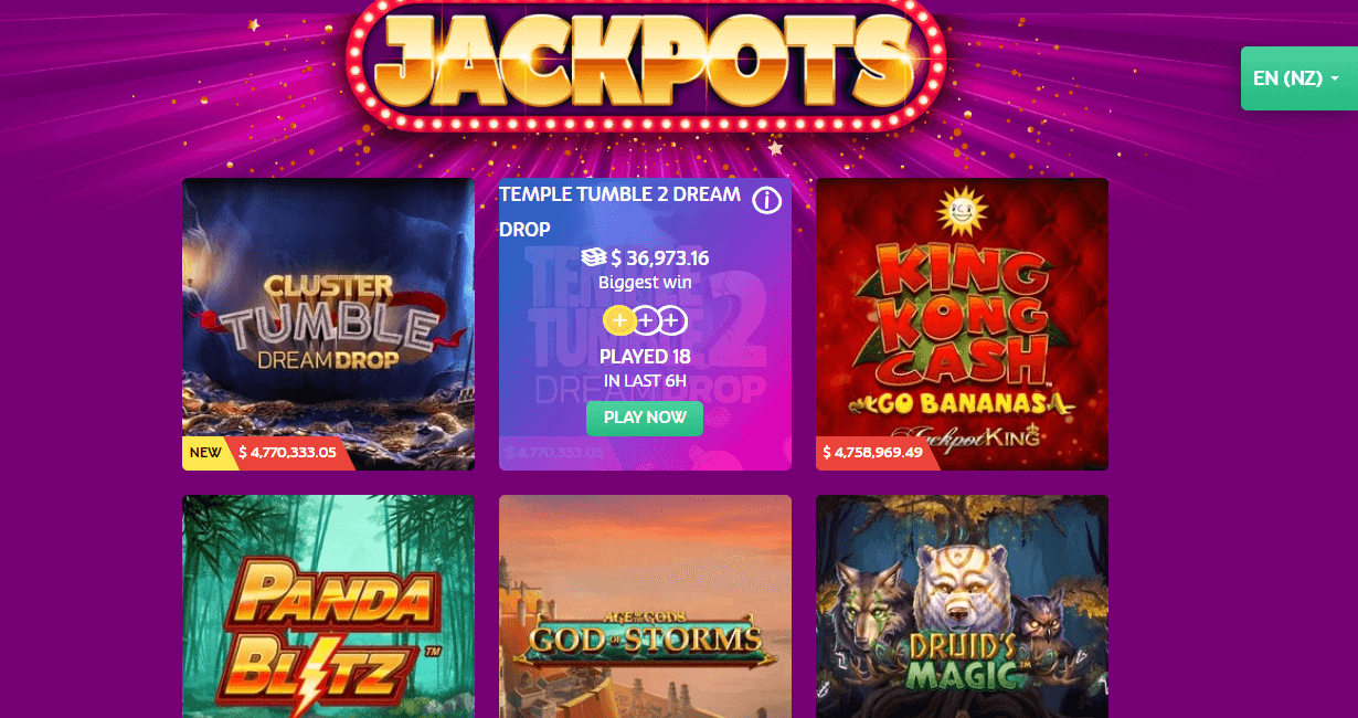 PlayOJO Casino Jackpot